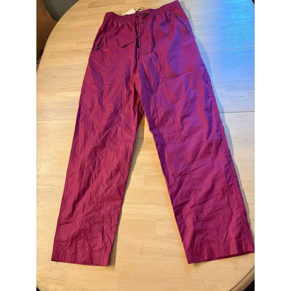 Marant Magenta Nylon Parachute Ezra Track Pants Streetwear Gorpcore Utility
